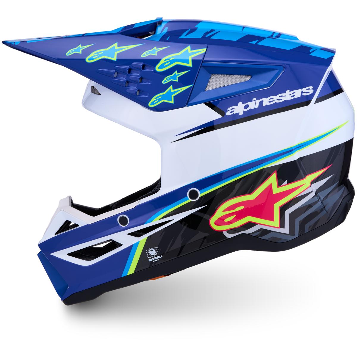 Casque ALPINESTARS S-M3 Falcon bleu/rose