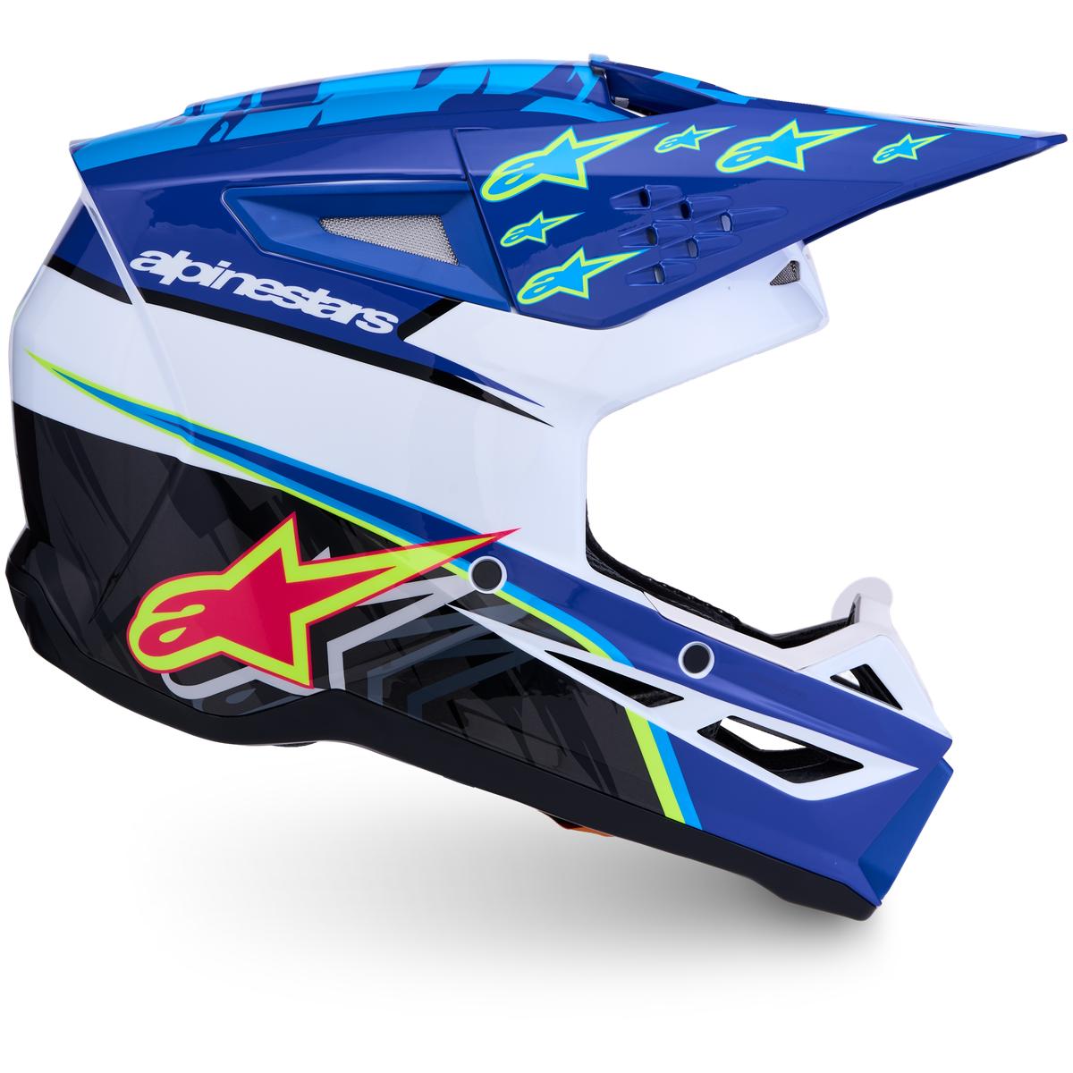 Casque ALPINESTARS S-M3 Falcon bleu/rose