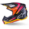 Casque ALPINESTARS S-M7 RISE noir/jaune/rose