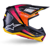 Casque ALPINESTARS S-M7 RISE noir/jaune/rose