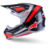 Casque ALPINESTARS S-M7 RISE noir/gris/rouge