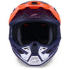 Casque ALPINESTARS S-M7 CORE orange/bleu mat