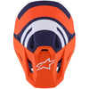 Casque ALPINESTARS S-M7 CORE orange/bleu mat