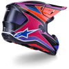 Casque ALPINESTARS S-M7 FUSE bleu/violet/rose
