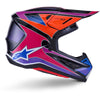 Casque ALPINESTARS S-M7 FUSE bleu/violet/rose