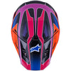Casque ALPINESTARS S-M7 FUSE bleu/violet/rose