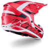 Casque ALPINESTARS S-M7 DEED rouge/noir/blanc