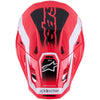 Casque ALPINESTARS S-M7 DEED rouge/noir/blanc