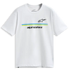 T-Shirt ALPINESTARS Lanes CSF blanc