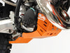 Sabot PEHD 8mm avec protection de biellette AXP KTM 125SX-125XC 2023-26 Orange