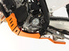 Sabot PEHD 8mm avec protection de biellette AXP KTM 125SX-125XC 2023-26 Orange