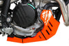 Sabot PEHD 8mm avec protection de biellette AXP KTM 250/350 EXCF-350XWF 2024-26 Orange