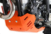Sabot PEHD 8mm avec protection de biellette AXP KTM 250/350 EXCF-350XWF 2024-26 Orange