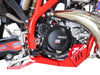 Sabot PEHD 8mm avec protection de biellette AXP Beta 250/300 RR/RACE 2024-25 Rouge