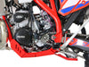 Sabot PEHD 8mm avec protection de biellette AXP Beta 250/300 RR/RACE 2024-25 Rouge