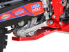 Sabot PEHD 8mm avec protection de biellette AXP Beta 250/300 RR/RACE 2024-25 Rouge