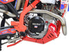 Sabot PEHD 8mm avec protection de biellette AXP Beta 4T RR/RACE 2024-25 Rouge