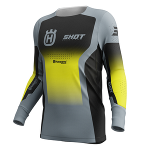 Maillot SHOT Aerolite HVA noir/gris 2025