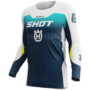 Maillot SHOT Aerolite Husqvarna bleu 2026