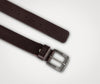 Ceinture en cuir marron PMJ