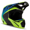Casque FOX V1 Streak noir/jaune/bleu 2024