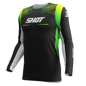 Maillot SHOT Contact Apex jaune fluo 2025