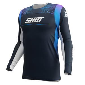 Maillot Enfant SHOT Contact Apex bleu 2026