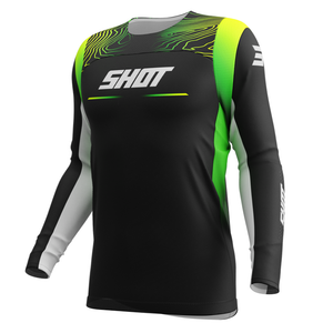 Maillot Enfant SHOT Contact Apex jaune fluo 2026
