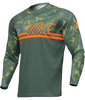 Maillot enfant THOR Sector Digi camo vert 2024