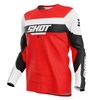 Maillot Enfant SHOT Draw League rouge 2025
