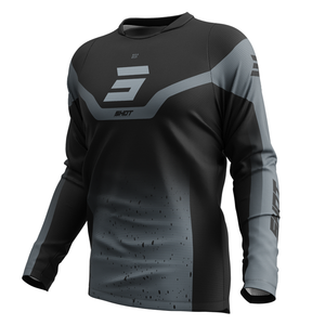 Maillot SHOT Devo Blast noir/gris 2025