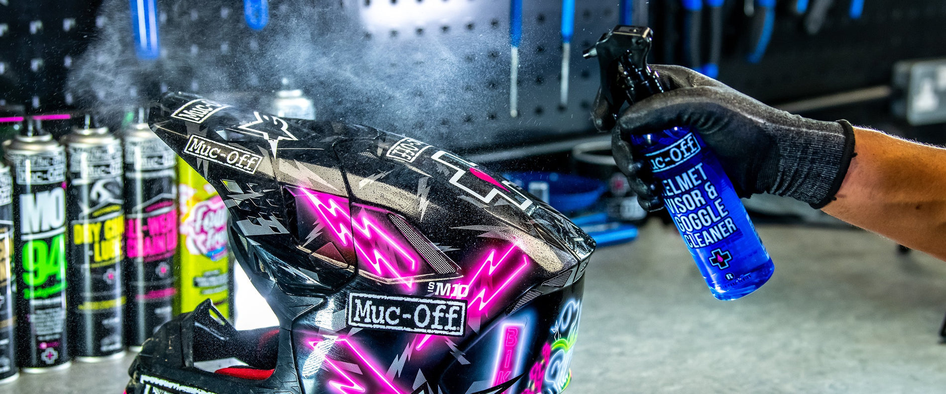 Kit entretien casque et visière MUC-OFF