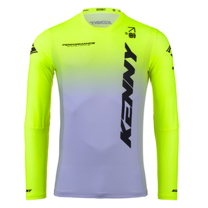 Maillot Kenny Performance Gradient gris/jaune 2025