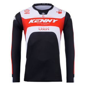 Maillot Kenny Track Focus rouge 2025