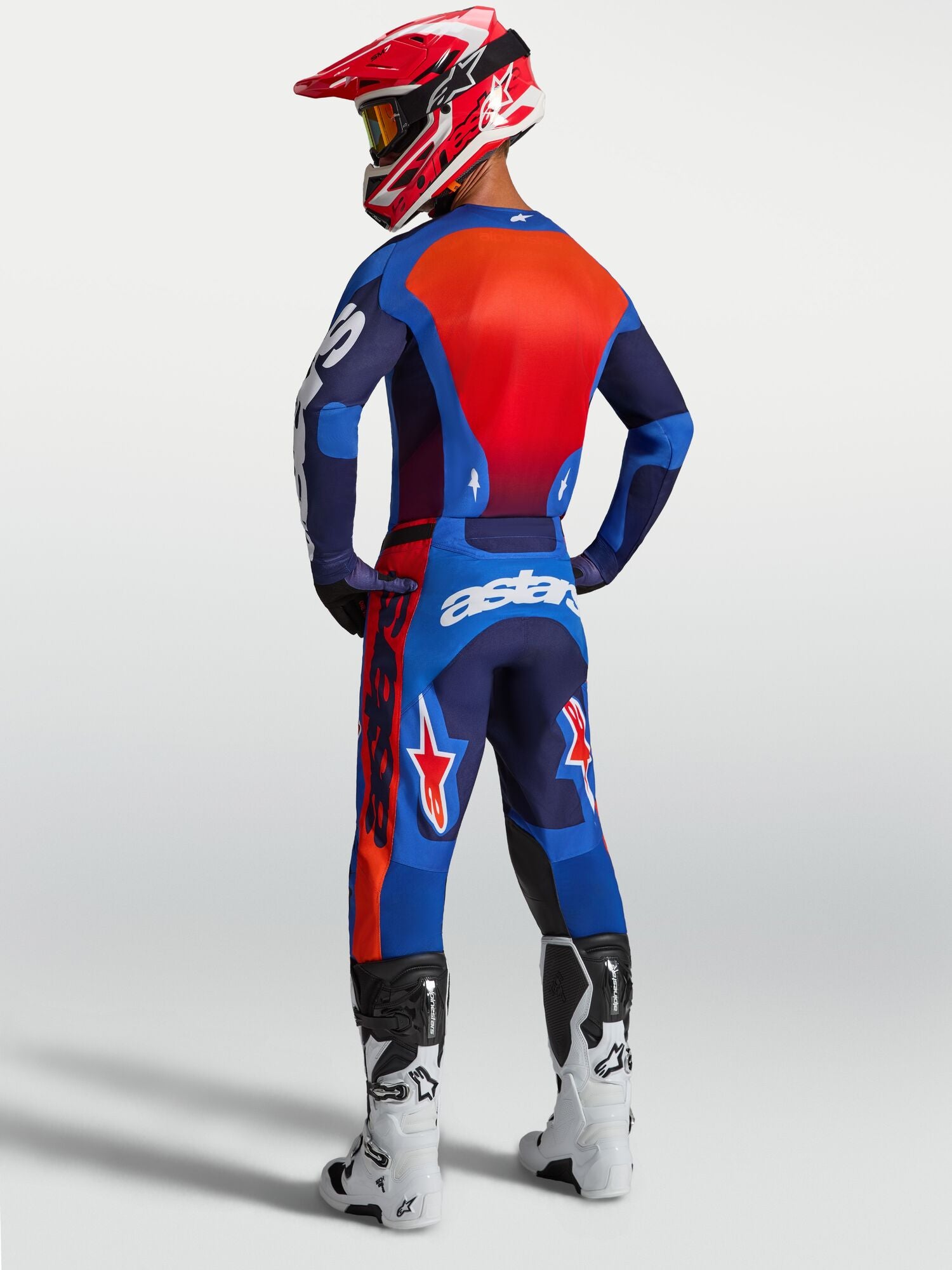 Tenue ALPINESTARS Racer Hunt bleu/rouge