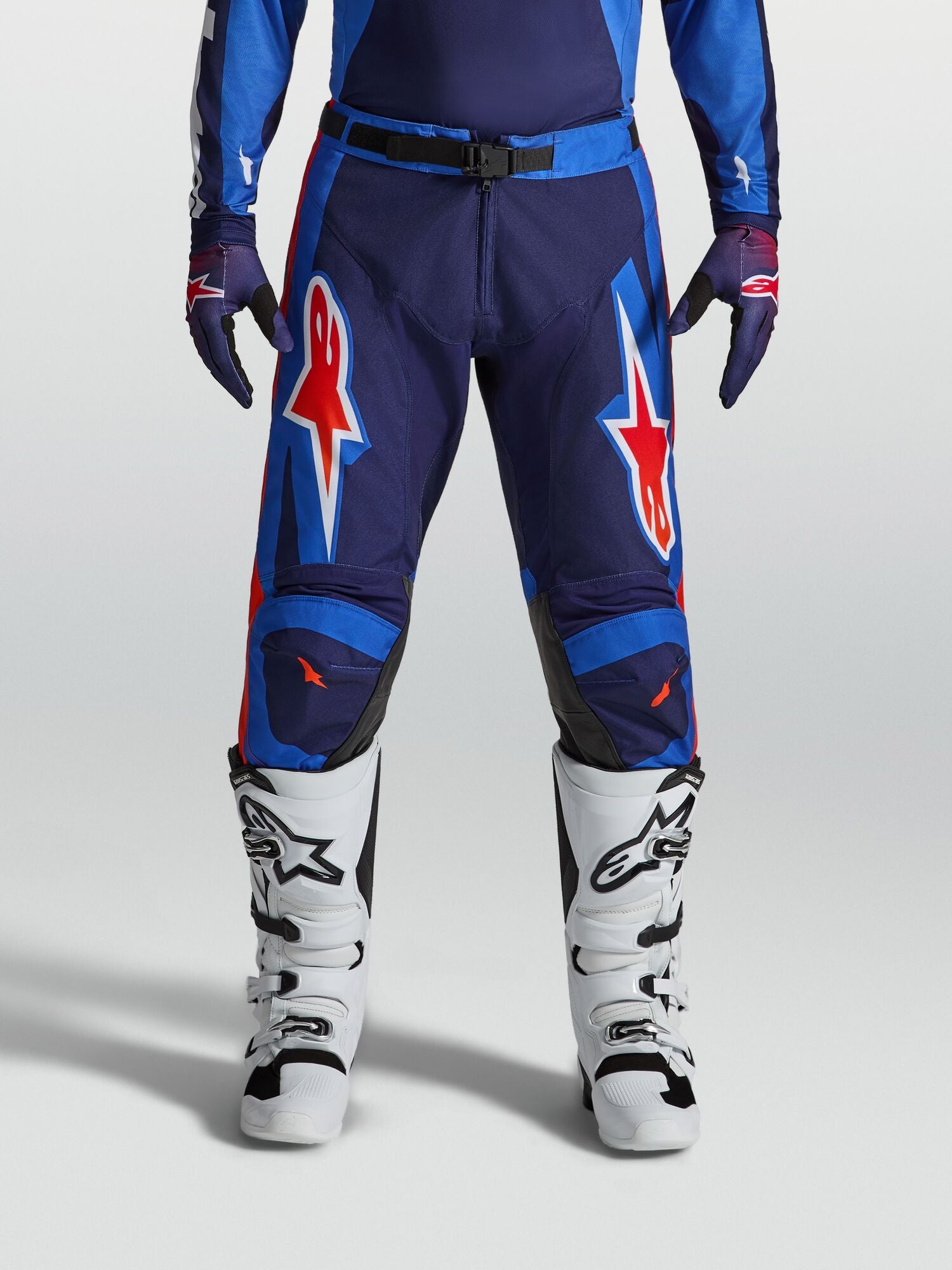 Tenue ALPINESTARS Racer Hunt bleu/rouge