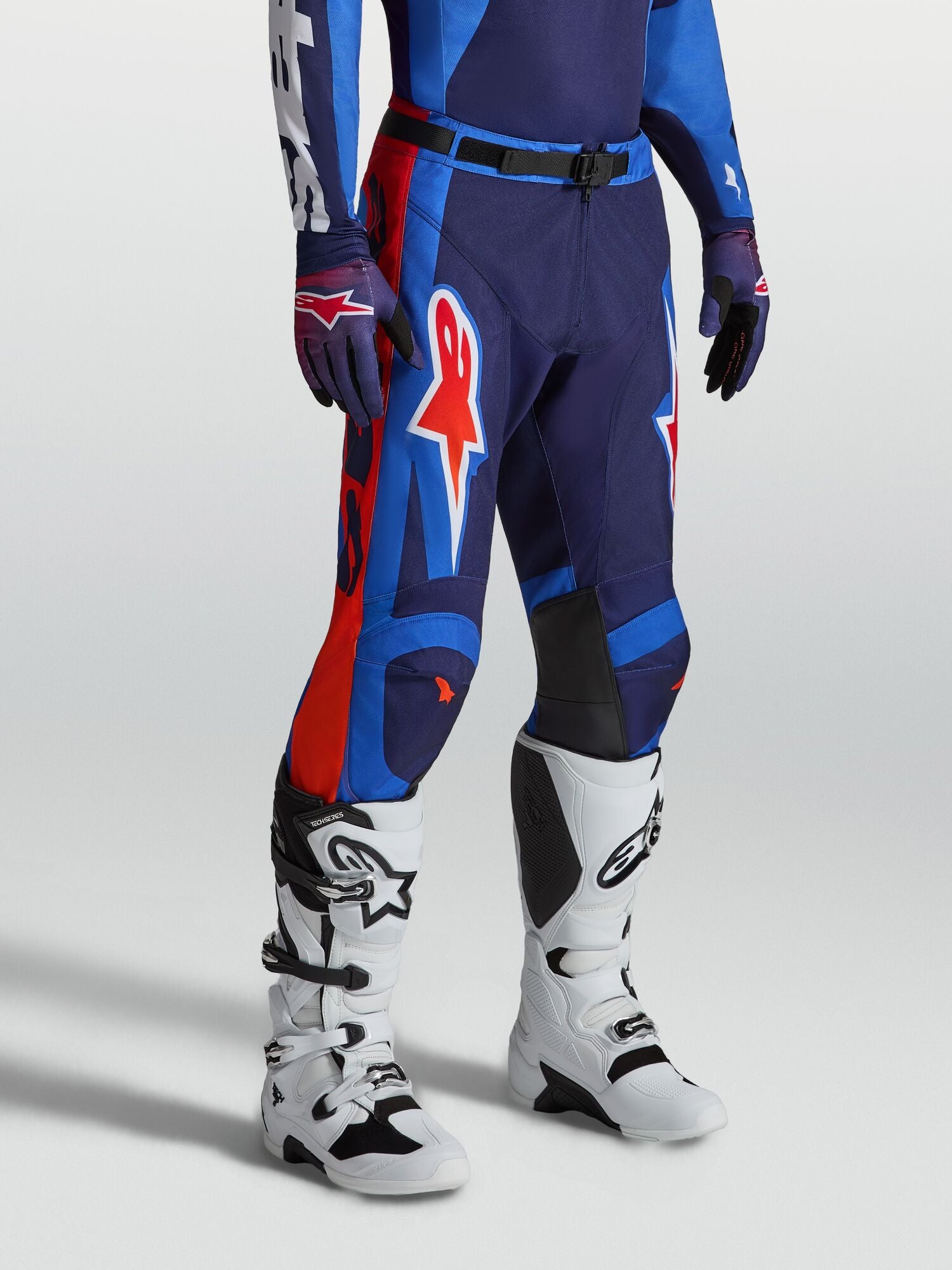 Tenue ALPINESTARS Racer Hunt bleu/rouge