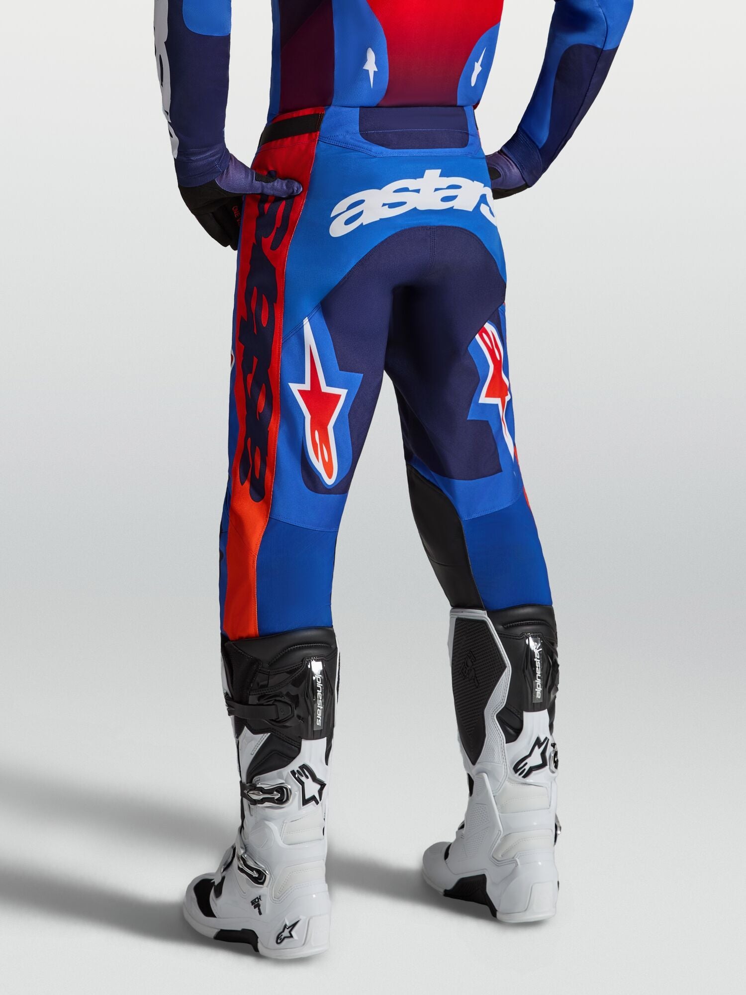 Tenue ALPINESTARS Racer Hunt bleu/rouge