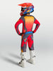 Tenue ALPINESTARS Enfant Fluid Hunt rouge/gris