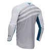 Maillot THOR Launchmode Vented Raid blanc/gris 2025