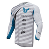 Maillot THOR Launchmode Vented Raid blanc/gris 2025