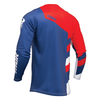 Maillot enfant THOR Sector Checker bleu marine/rouge 2025
