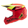Casque enfant ALPINESTARS SM3 Fray rouge/jaune