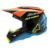Casque enfant ALPINESTARS SM3 Fray noir/orange/bleu