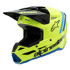Casque enfant ALPINESTARS SM3 Radium jaune/bleu