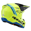 Casque enfant ALPINESTARS SM3 Radium jaune/bleu