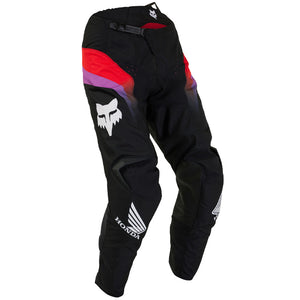 Pantalon FOX 180 Honda noir/rouge 2025