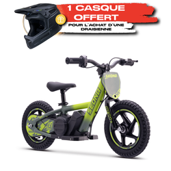Draisienne SEDNA MX12 jaune + Casque KENNY