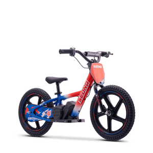 Draisienne électrique SEDNA MX16 bleu/blanc/rouge 5-12 ans