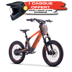 Draisienne SEDNA SX18 orange + Casque KENNY